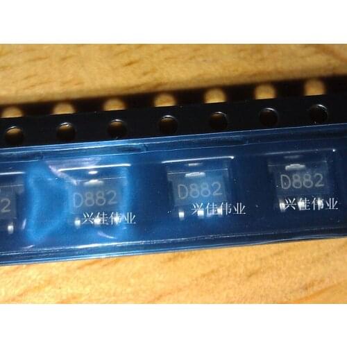 200PCS/LOT New D882 2SD882 SOT-89 Audio Amplifier Switch 30V/3A/30W