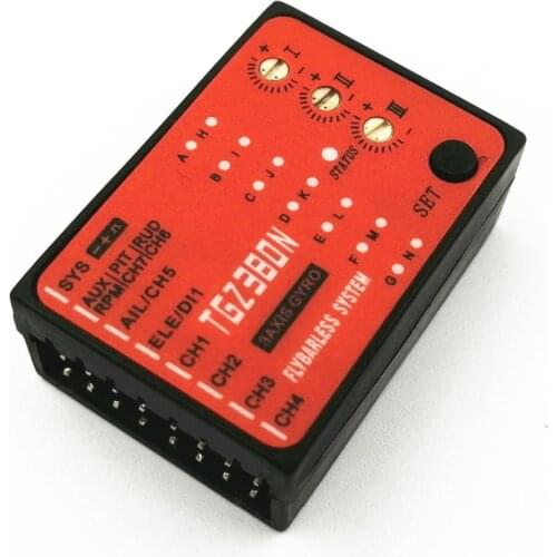 MB TGZ380 3 Axis Gyro Flybarless System For ALIGN TREX T-REX etc. 450 550 600 700 RC Helicopter FBL DFC