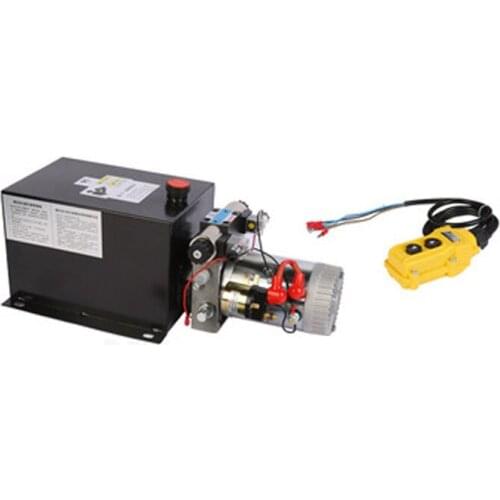 4000W 10 L Hydraulic Pump Dump Double Acting Trailer Power Unit Unit Pack