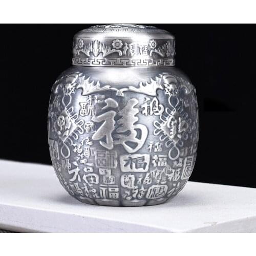 Ag999 Sterling Silver Tableware Spice Container Tea Sugar Pot Seasoning Jar Bowl