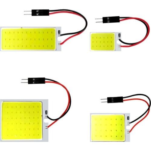 2pcs Auto Interior Panel Light Festoon 31mm Lamp Cob 48 SMD Chip Reading Bulbs Led T10 Bulb Led Car Parking Car Accessories
