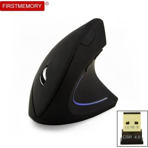 Bluetooth Mouse Wireless Mouse 5 Buttons 1600DPI LED Light Optical Mice Wrist Healing Vertical Mice Ergonomic Game Mouse For PC