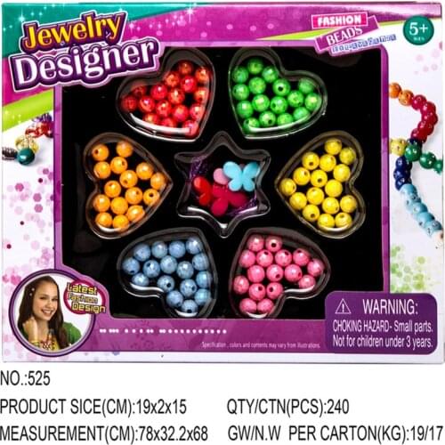 Kids Handmade DIY Beaded Toy For Girl Wear Beads With Accessory Set Creative 24 Grid Children Handicraft Jewelry Making Toys
