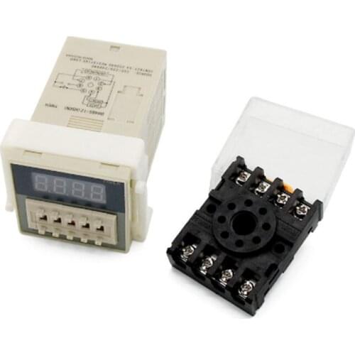 DH48S-1Z 0.01S-99H99M Time Relay 220V/110V/380V/24V/12V 8 Pin Digital Delay Timer