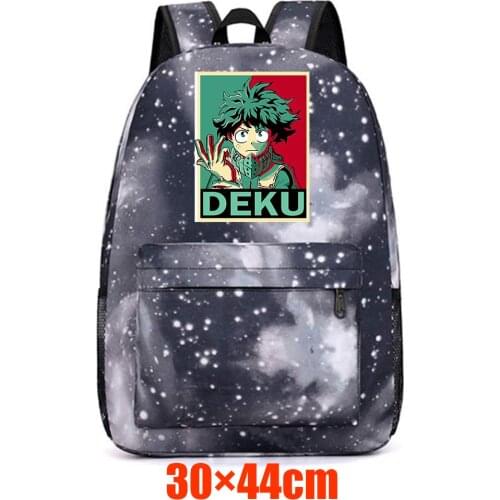 Anime My Hero Academia Canvas Backpack Casual Schoolbag Packsack High Quality Teenger Unisex Student Travel Laptop Bag