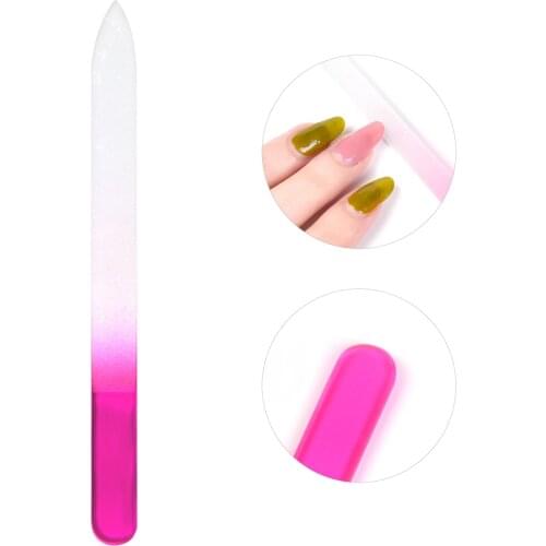 KADS Crystal Glass Nail File Buffer Sanding Polishing Grinding Nail Art Manicure Tool Nail Art Beauty Gift for Girl Women