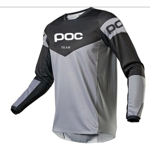 TEAM POCcolor Cool Riding Off-road Sportswear Locomotive Off-road Bike Riding ATV Mountain Bike Male Racing Long-sleeved Shirt