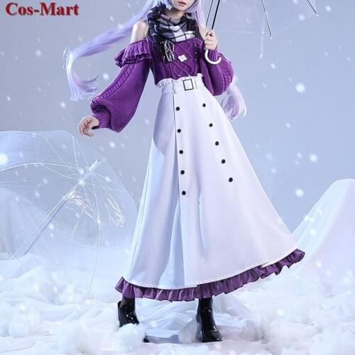 Game Genshin Impact Keqing Cosplay Costume Fashion Cute Daily Wear Casual Uniform Female Activity Party Role Play Clothing S-L