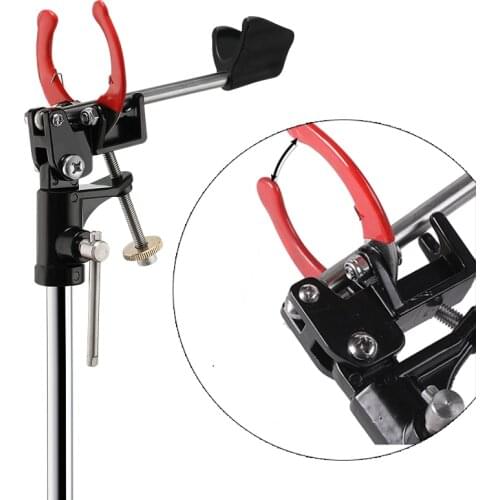 LEDIAO High Quality Stainless Steel Fishing Bracket Rod Holder Foldable Automatic Adjustable Fishing Stand Holder Pole Tackle