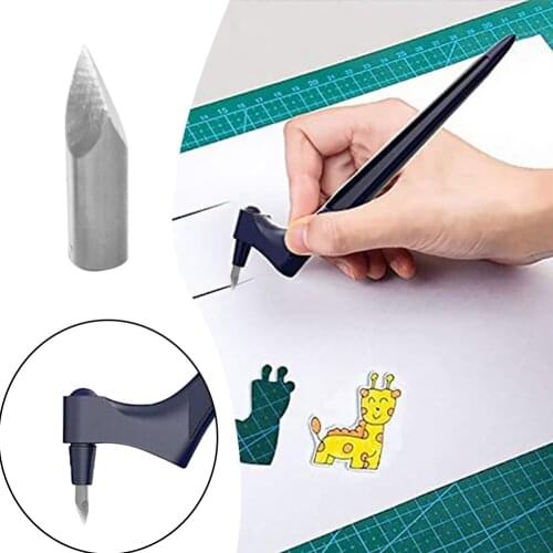 360 Degree Rotation Blade Utility Knife Craft Cutting Tools Hand Book Paper Cutter Stainless Steel Engraving Knife DIY Stationer
