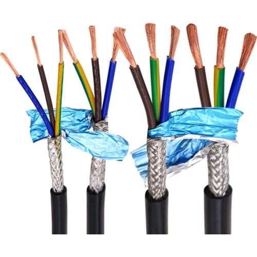 Multi-core shielded cable RVVP18AWG 0.75mm2 3 4 5 6 8 10 12 14 16 20 24 core anti-interference control signal wire