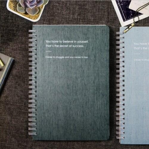 New simple coil this imitation cloth book spot B5 business notebook 65 sheets