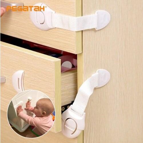 Plastic Safety Lock Baby Child Safety Care with Baby Protection Drawer Door Cabinet Cupboard Toilet Locks