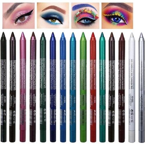 15 Colors Eyeliner Pen Set Colorful Eyeliner Pencil Pearl Eyeliner Kit Waterproof Colorful Eyeliners Sombras Glitter Eyeshadow
