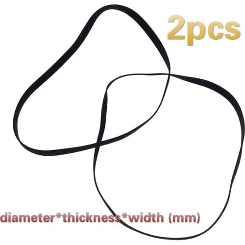 2pcs 0.6mm thickness 4/4.5/5mm width rubber drive belt for walkman repeater cassette deck counter audio tape recorder turntable