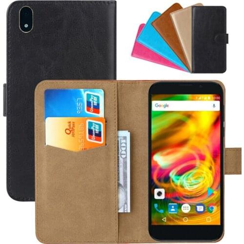 Luxury Wallet Case For Nous NS5008 Optimum PU Leather Retro Flip Cover Magnetic Fashion Cases Strap