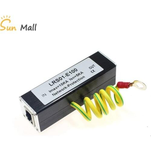 Network RJ45 Surge Protector Protection device Lightning Arrester SPD for 100M Ethernet Network