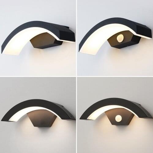 12W LED Outdoor Waterproof Walkway Front Door Garden Porch Wall Light Modern Indoor Corridor Wall Lighting Light Fixture