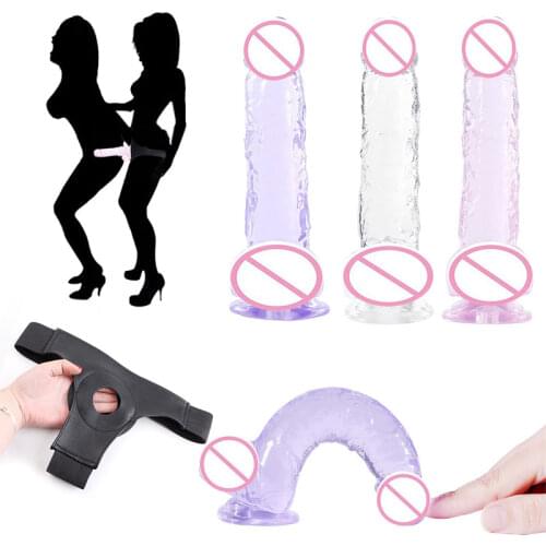 Strap On Realistic Dildo Pants Sex Toys For Woman Men Couples Strapon Dildo Anal For Lesbian Masturbator Gay Adult Game Products