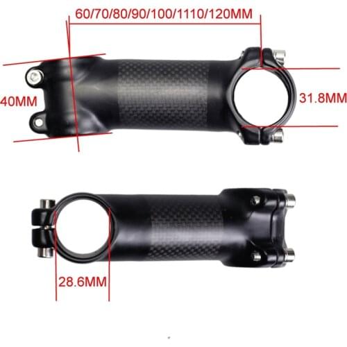 Scale-free ultra-light carbon fiber riser bag carbon stem ultra-light stem 60mm-120mm matt