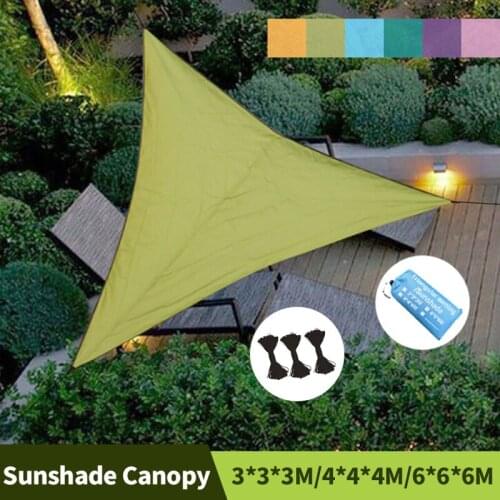 Sunshade Garden Trilateral Awnings Top Cover Camping Awnings Waterproof Thickening Wear Resistance Silver Coating Sun Shade Sail