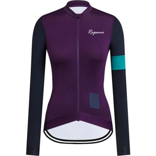 Women Pro Team Cycling Jersey Spring Autumn Long Sleeve Cycling Tops Quality MTB Mountain Bike Shirts Clothing Wear