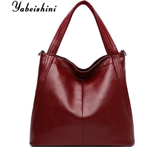 High Quality Leather Shoulder Bag Women Big Tote Casual Female Shoulder Messenger Bags 2021 Luxury Handbags Women Bag Designer