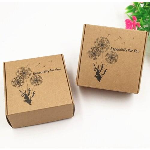 100pcs/lot brown paper aircraft box for handmade soap candy jewelry DIY gift packaging box