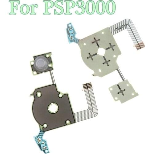 2pcs Original new For Sony PlayStation PSP 3000 Direction Cross Button Left Key Keypad Ribbon Wire For PSP3000 Flex Cable