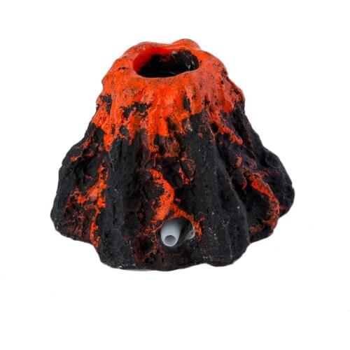 2017 Creative Aquarium Toy Fish Tank Ornament Decor Volcano & Air Bubble Stone Oxygen Pump Home Decoration