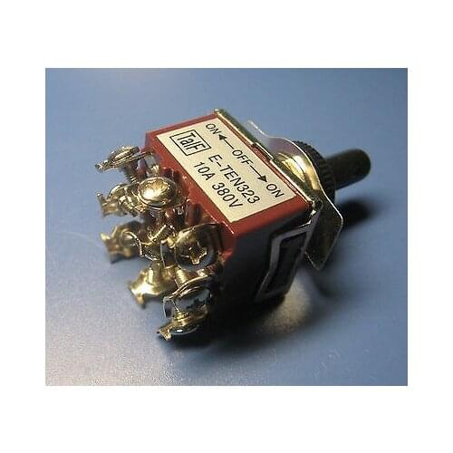 5PCS Toggle switch 9 Pin terminal Momentary ON-OFF-ON with waterproof cover