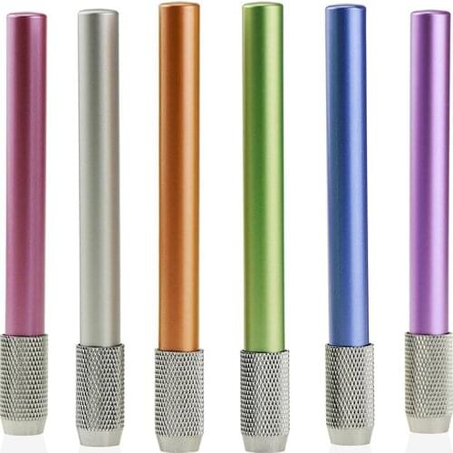 Promotion! 6PCS Metal Color Rod Single-End Pencil Extender Pencil Extender Pen Receptacle Pen Extension Pencil Case