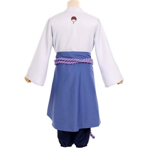 Brdwn Shippuden Unisex Uchiha Sasuke 3th Generation Suit Official Authorization Cosplay Costume