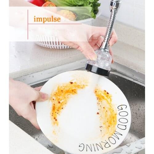 Household Faucet Filter Extension Tube Transparent Three-Speed Adjustment Nozzle 360 Deg Rotatable Booster Washing Kitchen Tools