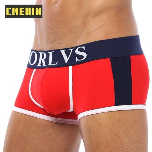 CMENIN ORLVS New Brand Nylon Sexy Men Underwear Boxer Trunks Low Waist Mens Boxershorts Underpants Boxers Letter Innerwear OR101