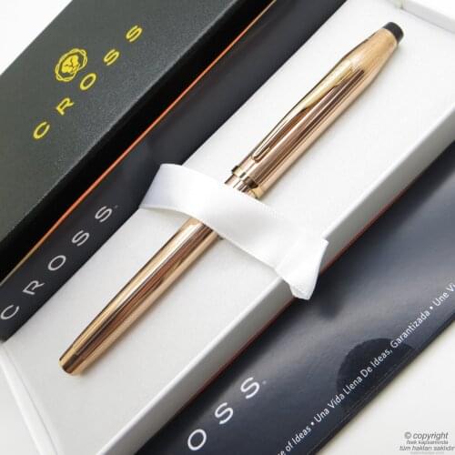 Cross Century II 14Kt. Gold Rose Gold Roller Pen AT0085-101 | İsme Special Pen