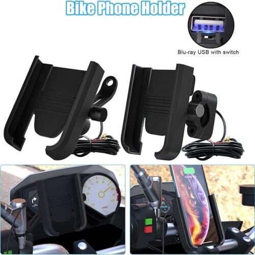 Motorcycle Phone Holder Support Moto Bicycle Rear View Mirror Handlebar Stand Mount Scooter Motor Bike Phone Holder