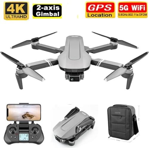 F4 GPS Drone with 5G WiFi FPV 2-Axis Gimbal 4K Dual Camera TF card Helicopter Brushless Professional RC Quadcopter VS SG906 Pro