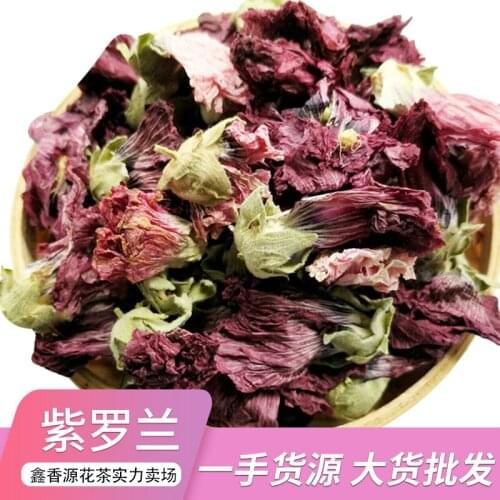 Violet Hollyhock Flower Herbal Dried Flowers Tea Health Care Wedding Party Supplies