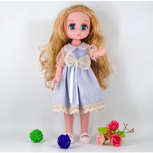 Fashion Kawaii Mini Baby Dolls For Girls 32 cm 1/6 Doll Full Set With Comb Princess Female Body Curly Hair Action Figure Toys