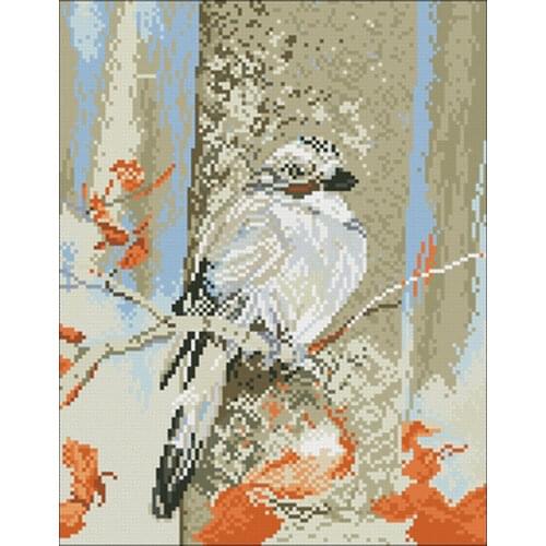 Birds in the birch forest patterns counted 11CT 14T 18CT Cross Stitch Set DIY Cross-stitch Kits Embroidery Needlework Home Decor