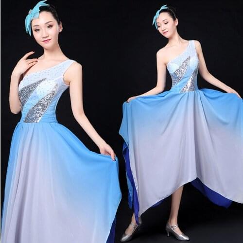 New modern dance costumes elegant fairy youth dress classical dance costume suit adult female