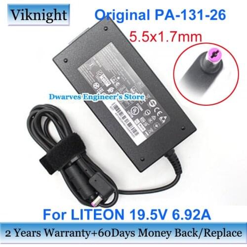 Genuine PA-131-26 19.5V 6.92A LITEON AC Adapter For DELTA ADP-135NB B Laptop Charger Power Supply 135W 5.5x1.7mm