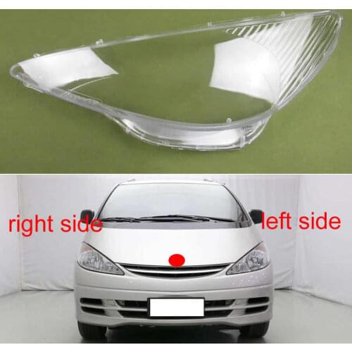 For Toyota Previa ACR30 2000 2001 2002 front Headlamps Transparent Cover Lampshades Shell Masks Headlight Shell Cover Lens