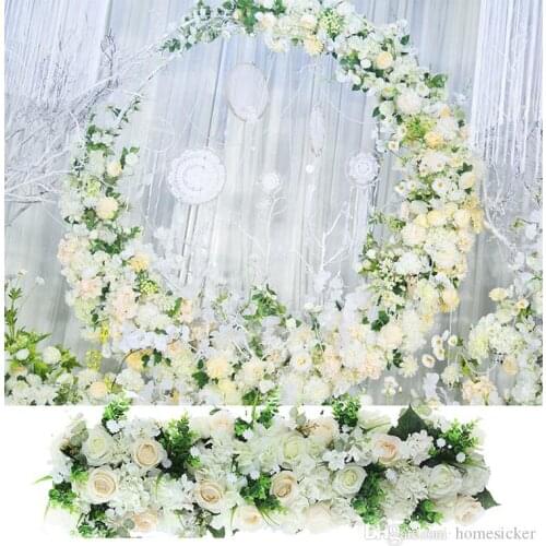 Custom wedding flower arrangement simulation fake flower decoration props arch flower wedding scene road lead arrangement