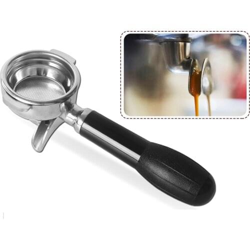 Stainless Steel Coffee Machine Filter Handle 58mm Diameter For Coffee Maker Professional Coffee Filter With Holder Double Mouth
