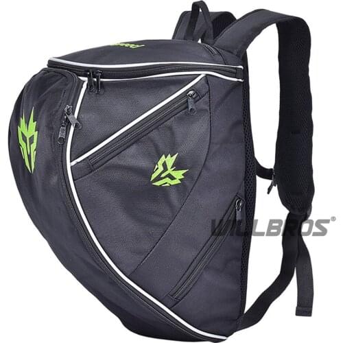 Motorcycle Helmet Backpack Motorbike Back Seat Bag Moto Backpacks Waterproof Breathable Nylon Reflective Safety Shoulder Bags