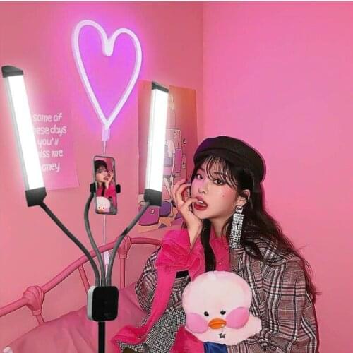 Selfie Ring Light LED Dimmable Photography Lighting For Youtube Studio Video On Camera DSLR Make up Photo With Tripod