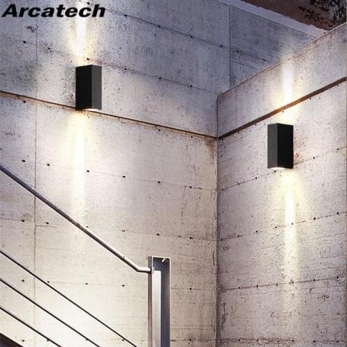 LED Waterproof Wall Lamp Outdoor IP65 Aluminum Up and Down Lighting 2x3W COB Porch Garden Lights NR-145