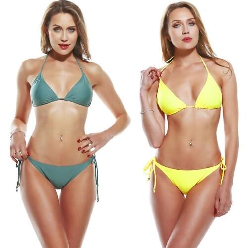 Women Brazilian Swimming Suit Thong tie dye Beachwear 2 Piece Set Bathing Suits woman 2020 sexy bikini Push Up Swimsuit Swimwear